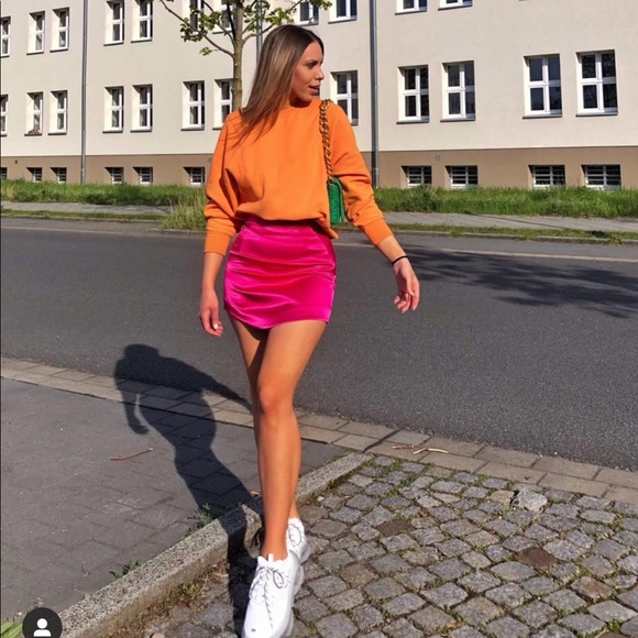 Zara satin effect skirt - Picture 9 of 16